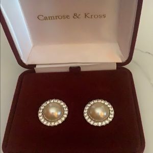 Camrose & Kross Jacqueline Kennedy Pearl Earrings